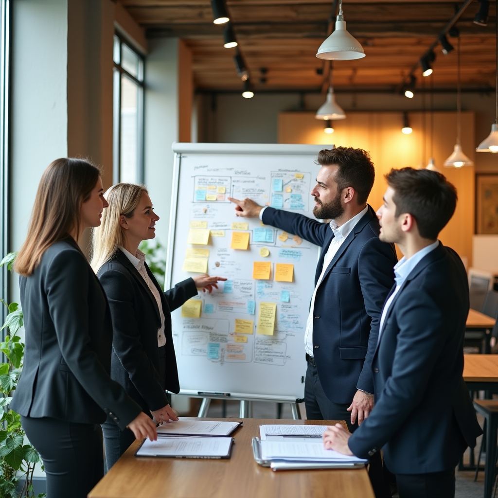 Команда административных сотрудников на практическом семинаре